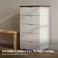 Space Saving Plastic Drawer Cabinet Compact Size Plastic Dresser Easy Pull Handles Multi-Drawer Storage Unit Lightweight for Families, Students, Bedroom, Living Room, College Dorm, Bathroom