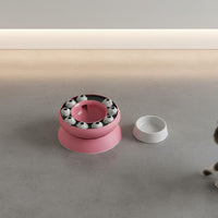 Reduces Boredom Slow Feeder Cat Bowl Easy to Clean Cat Challenge Feeder 15° Tilted Design Interactive Food Dispenser Anti-Slip Base for Overweight Cats