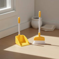 Dollhouse Cleaning Tools Scene Prop Miniature Cleaning Tool Set Versatile Decoration Miniature Broom and Dustpan Set for Photography Props, Play House