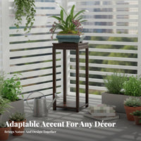 Multi-Tier Flower Rack Mortise and Tenon Joinery Multi-Tier Wooden Stand Self-Supportingstanding No Assembly Required