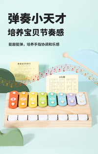 Wooden Desktop Piano Musical Instrument for Kids Early Education