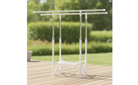 Foldable Clothes Drying Rack Space-Saving Laundry Drying Rack Adjustable Height Furniture Indoor for Apartment