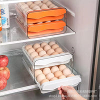 Egg Storage Box Drawer Type Refrigerator Food-Grade Egg Rack Holder