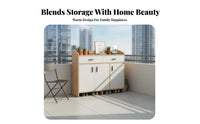 Multi-Layer Footwear Organizer with Doors Large Capacity Footwear Organizer with Doors Dust Resistant for Apartment Dwellers, Families, Balcony