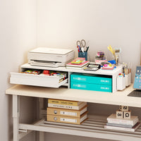 Office Printer Stand Shelf, Desktop File Organizer, Carbon Steel, Multi-Purpose