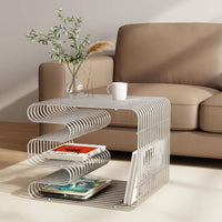 Wire Side Table Compact Home Furnishing Space Saving