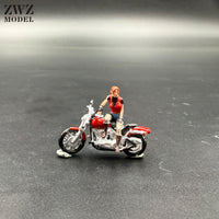 ZWZ Creator 1:64 Hand-Painted 3D Printed Figure Motorcycle Scene Accessory City Model Scene DIY
