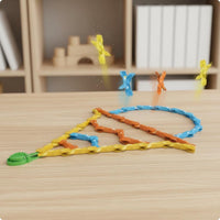 Jumping Toppling Tile Toy Educational Toppling Tile Clip Toy Hand-Eye Coordination Stacking Game for Kids, Students