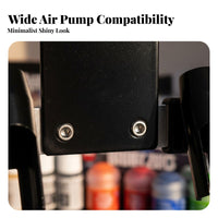 Holds 2 Airbrushes Double Airbrush Bracket Stable Design Double Airbrush Holder Easy Installation for Modelers, Hobbyists