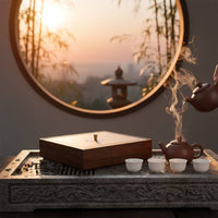Wooden Tea Cake Storage Box Stacked Tea Storage Box Functional for Kitchen Counter