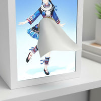 LED Photo Frame Tissue Box Multi-Functional House Decoration Double Power Supply