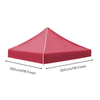 Replacement Canopy Top Water Repellent Gazebo Canopy Cover Reinforced Corners Outdoor Cover for Backyard