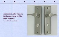 Keyless Bathroom Door Lock, Privacy Protection, Aluminum Alloy, Easy Installation, Childproof, Universal Fit