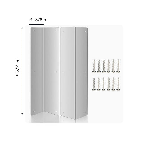 2 Pieces Vinyl Siding Corner Guard Long-Lasting Building Protection Pre-Drilled