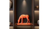 Line-Style Horse Figurine with Base Abstract Horse Figurine Modern Decor Minimalist for Living Room, Office, Entryway