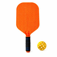 One-Piece Pickleball Paddle with Ball Textured Honeycomb Pickleball Paddle Lightweight Equipment Sweat-Absorbent for Outdoor Recreation