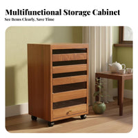 Multi-drawer Wooden Cabinet Storage Organizer Apothecary Chest Mobile Solid Wood Construction Space Saving Suitable for Hobbyists Homeowners Living Room Bedroom