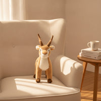 Standing Antelope Stuffed Toy | Soft, Antelope Stuffed Animal, for Bedroom