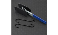 Brake Caliper Piston Compressor Tool Ratcheting Brake Pad Spreader 360-Degree-Degree Adjustable Caliper Spreader with Ratchet for Mechanics, Workshop