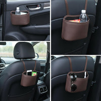 Car Door Side Storage Bag with Cup Holder and Trash Can Function