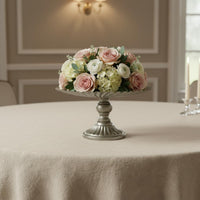 Vintage Flower Stand Multi-Use Metal Pedestal Tray Elegant for Hotel, Banquet