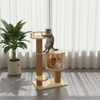 Large Pet Perch System with Space Capsule Stable and Sturdy Pet Perch System with Space Capsule Modern Design for Multiple Cats, Indoor, Living Room