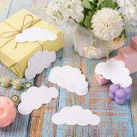 Blank Cloud Decoration Cards for Bulletin Boards, DIY Coloring Party Supplies, 100-Pack