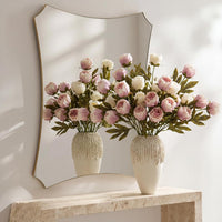 Artificial Vintage Peony Bouquet with Tea Rose