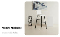Bar Chair with Back Support Nordic Design Household Furniture Built-in Footrest