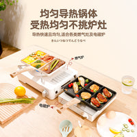 Non-Stick Frying Pan with Four Holes for Eggs and Steak