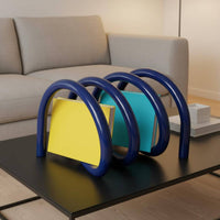 Desktop Book Rack Sculptural Spiral Loop Rack Modern Minimalist Design