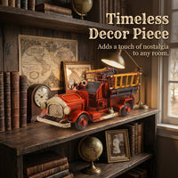 Vintage Fire Truck Model - Red Iron