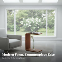 C-Shaped End Table Space-Saving Home Furnishing Multi-Functional for Living Room