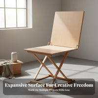 Stable and Sturdy Foldable Still Life Table Easy Storage Beechwood Art Stand Multi-Use Solid Wood Sketching Workstation for Hobbyists, Beginners, Professionals, Home Studio, Classroom