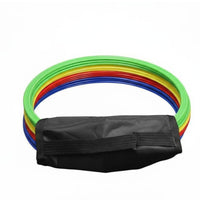 12 Pieces Soccer Training Rings Flexible Material Agility Rings Bright Colors Exercise Equipment for Athletes
