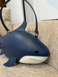 Creative Shark-Shaped PU Crossbody Bag with Contrast Color