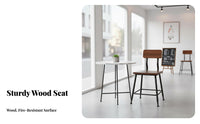 Industrial Design Side Chair Commercial-Grade Restaurant Seat Easy to Clean