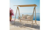 Cushioned Two-Person Swing Chair Heavy-Duty Outdoor Swing Chair Long-Lasting Ergonomic for Backyard