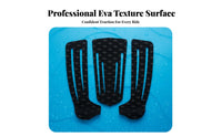 3 Pieces Non-Slip Stand-up Paddleboard Deck Pad Waterproof Surfboard Traction Grip Foam Stomp Pad Texture D Texture