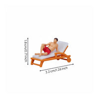 1:64 Surfing Figure Micro Landscape Surfing Model Person Miniature Scene