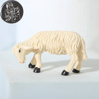 5CM White Goat Figurine for Garden Decoration Christmas Gift Resin Craft