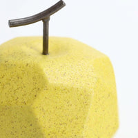 Ceramic Fruit Sculpture for Home Decor, Speckled Glaze Figurine, Modern Minimali #variant:Black Dot Yellow