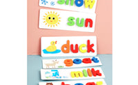 Hands-on Spelling Toy with Picture Cards Educational Matching Letter Spelling Game Colorful Letter Matching Game Interactive for Children, Toddlers, Home Study