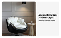 Morelaxationrn rotating Tub Chair Luxury relaxationsign Accent Seat Padrelaxationd Cushioning Ergonomic for Bedroom