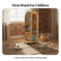 Mobile Rotating Book Rotating Book standDegree Rotation children's Book Storage Unit Multi-Functional Space-Saving for Children