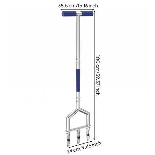 Lawn Aerator Fork Multi-Function Manual Lawn Core Aerator Easy to Use Garden Tool for Outdoor