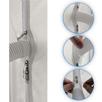 Portable Air Conditioner Sliding Door Seal Cloth with Zipper
