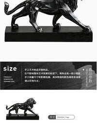 Italian Vintage Style Lion Sculpture Desk Decor for Home and Office
