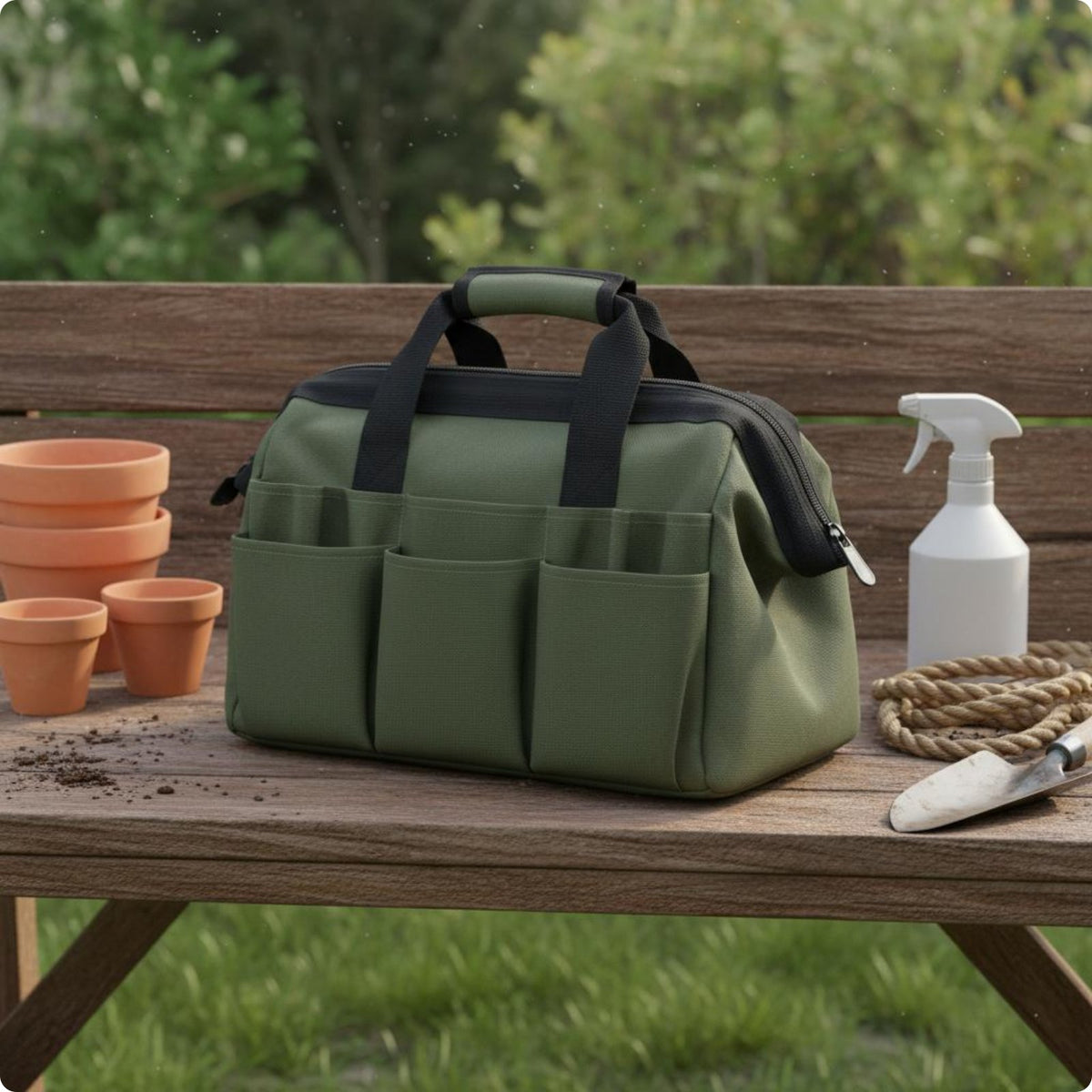 Garden Tool Gear Pouch Resistant Storage Multiple Pockets