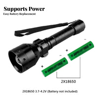 Zoomable Flashlight Aluminum Alloy Shell Multi-Color Lamp Flashlight RGBW Torch Fall Resistant Handheld Shine for Outdoor